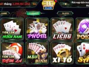 Kho game bài đổi thưởng đa dạng tại Hitclub